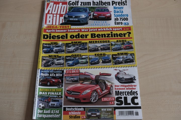Deckblatt Auto Bild (26/2008)